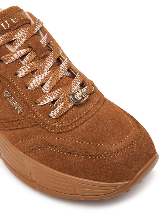 Guess Guess Sneakersy FLFFA2 LEA12 Brązowy