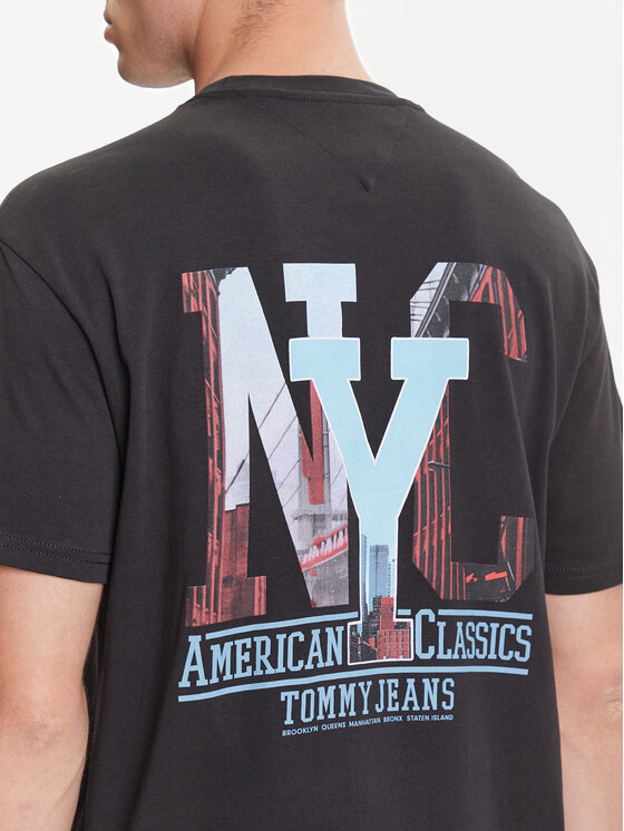 Tommy Jeans Tommy Jeans T-Shirt Novelty DM0DM21831 Grau Relaxed Fit