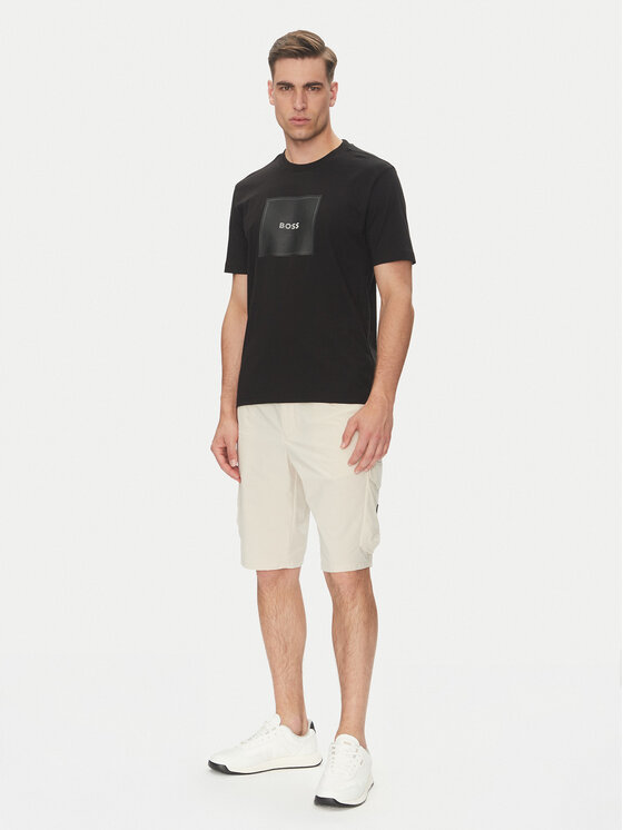 BOSS BOSS Póló Logo 50538096 Fekete Regular Fit