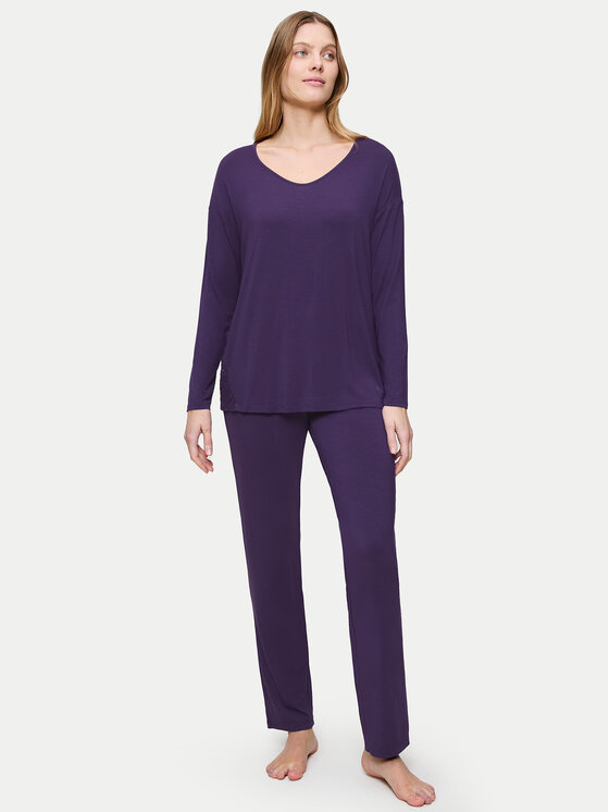 Triumph Triumph Πιτζάμα Timeless Sensuality 10221061 Μωβ Regular Fit