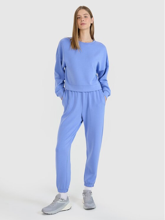 4F 4F Felpa 4FWSS25TSWSF1576-33S Blu Regular Fit