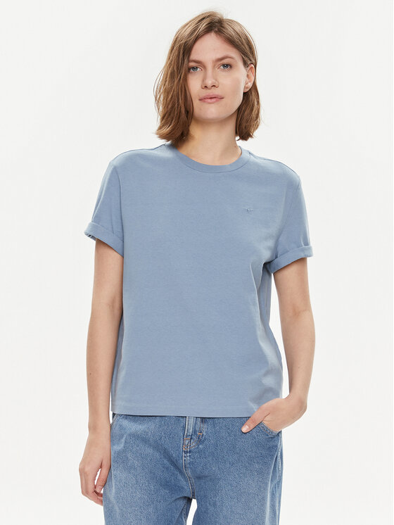 Mustang Tricou Alina 1013387 Albastru Relaxed Fit
