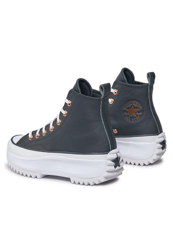 Converse Converse Superge Run Star Hike Platform Metallic & Leather A04183C Črna