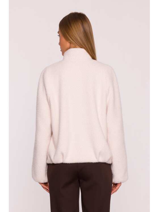 Made of Emotion Made of Emotion Kurtka przejściowa M885 Beżowy Casual Fit