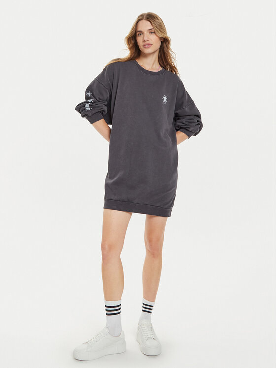 Roxy Roxy Džemper haljina Daydreamer ERJKD03509 Siva Relaxed Fit