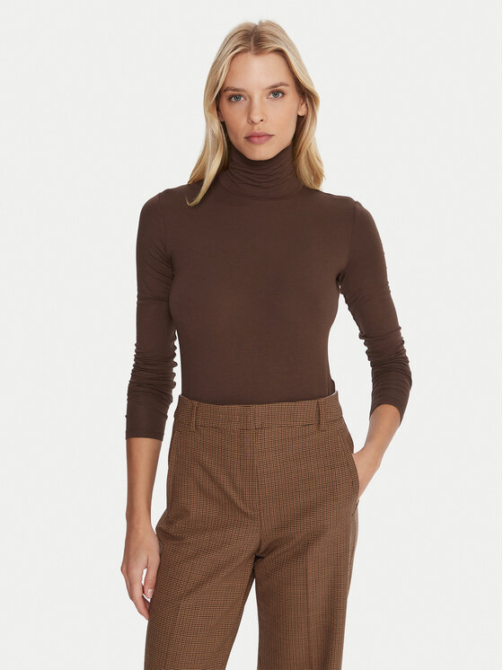 Weekend Max Mara Golf Multif 2525946022 Brązowy Slim Fit