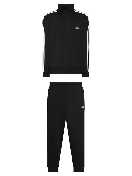 adidas adidas Jogginganzug 3-Stripes Fleece KY2284 Schwarz Regular Fit