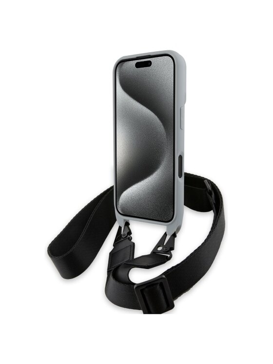BMW Motorsport BMW Motorsport Etui na telefon Apple iPhone 16 Szary