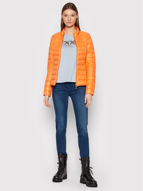 Patrizia Pepe Patrizia Pepe Kurtka puchowa CO0178/A503 J2T9 Pomarańczowy Slim Fit