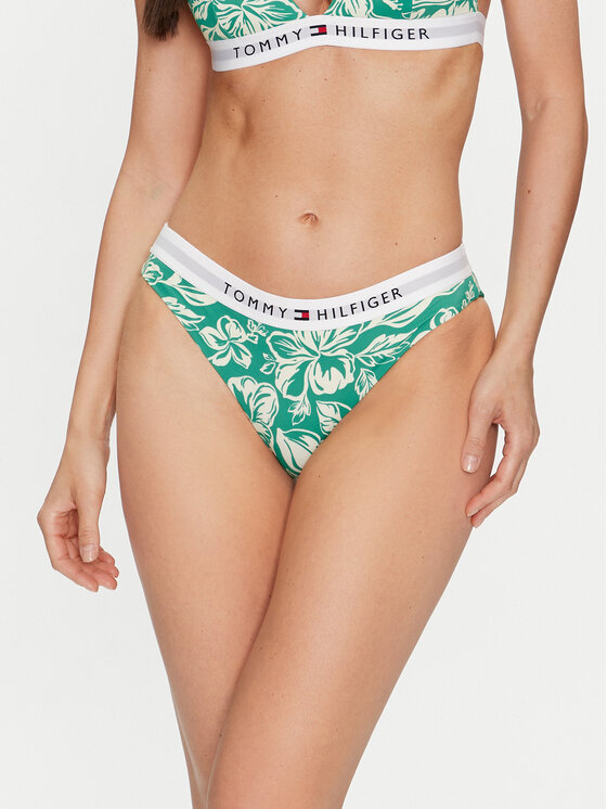 Tommy Hilfiger Tommy Hilfiger Donji dio kupaćeg kostima UW0UW05365 Zelena