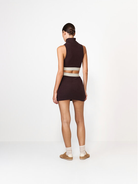 La Mania La Mania Top BELLAROSE Brązowy Basic Fit