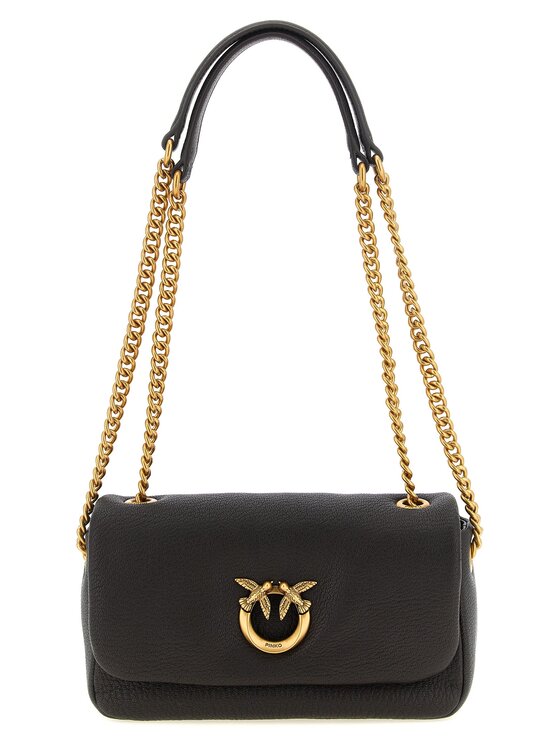 PINKO PINKO Torebka Brown Lamb Leather Crossbody Brązowy