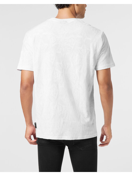 PHILIPP PLEIN PHILIPP PLEIN T-Shirt 26187 Biały Regular Fit