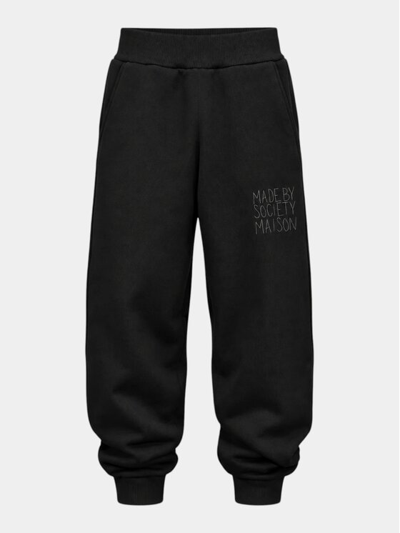 MADE BY SOCIETY MADE BY SOCIETY Spodnie materiałowe LOUD - P37526 Czarny Basic Fit