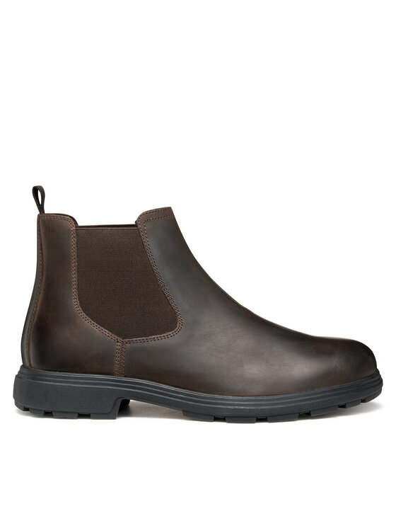 Geox Geox Kotníková obuv s elastickým prvkem U Meiern U56LZA 000FF C6009 Hnědá