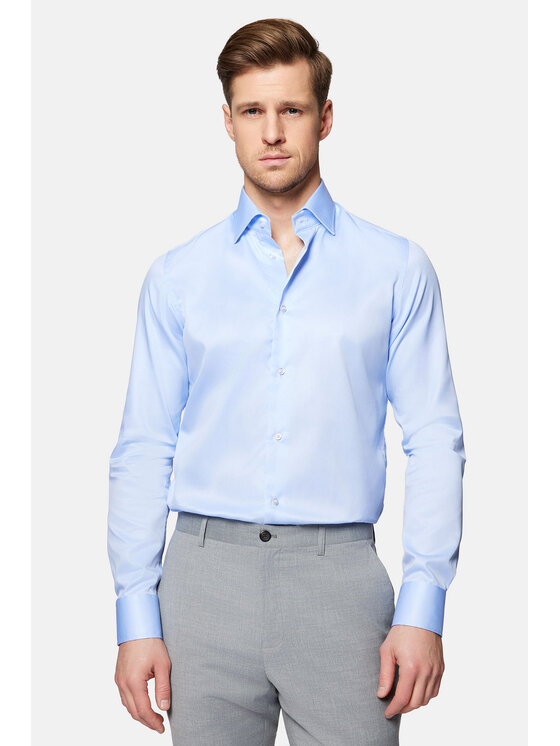 Lancerto Lancerto Koszula Marley KO051124000029 Niebieski Slim Fit