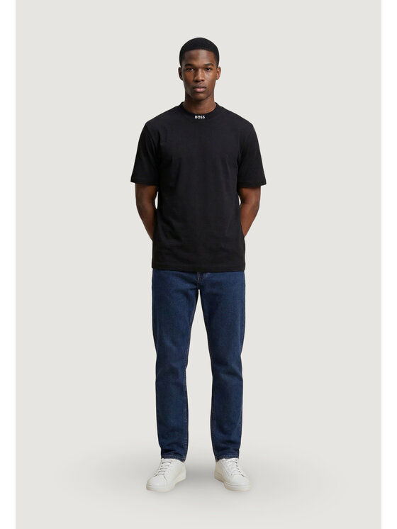 BOSS BOSS T-shirt Tee Collar 10279542 Crna Casual Fit