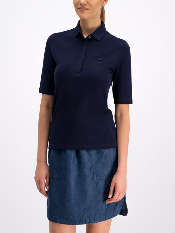 Lacoste Lacoste Polo marškinėliai PF7844 Tamsiai mėlyna Slim Fit