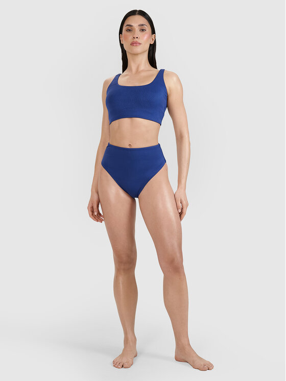 4F 4F Dół od bikini SWIMWEAR MIDSHOP TEXTILE Granatowy