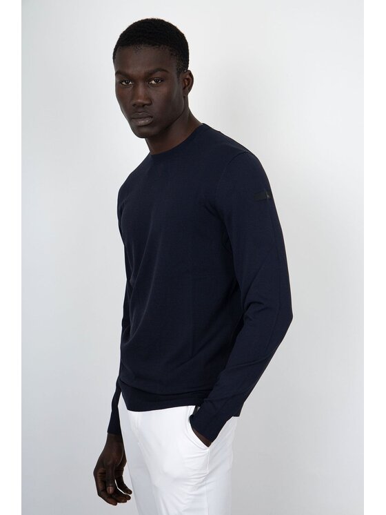 RRD RRD Maglione RRD Maglia Maxell Round Knit Blu Blu Slim Fit