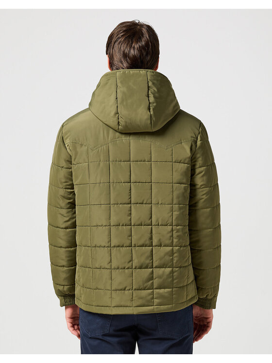 Wrangler Wrangler Kurtka zimowa TRANSITIONAL PUFFER Zielony Regular Fit