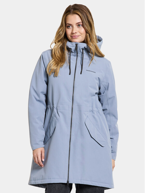 Didriksons Didriksons Parka Marta-Lisa Wns Prk 2 504823 Světle modrá Regular Fit