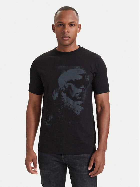 KARL LAGERFELD KARL LAGERFELD Тишърт 755063 564242 Черен Regular Fit