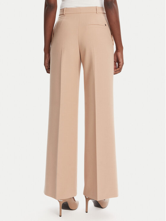 HUGO HUGO Pantaloni palazzo Hasmina 50545533 Bej Regular Fit