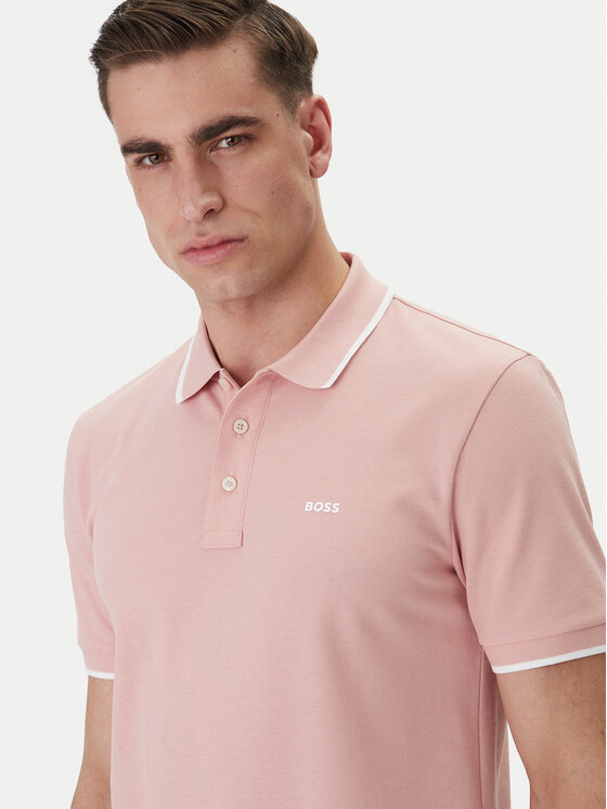 BOSS BOSS Polo Parlay 190 50494697 Różowy Regular Fit