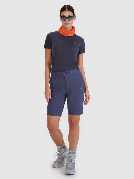 4F 4F Šortky 4FWSS25TFSHF0954-22S Černá Regular Fit