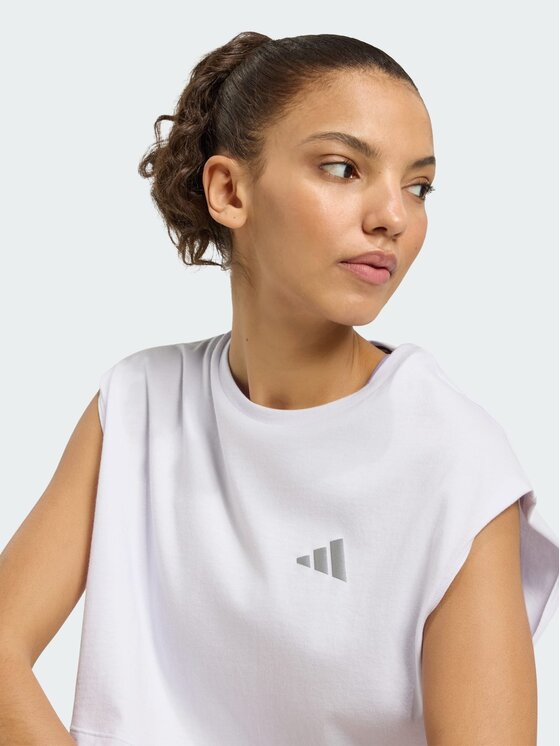 adidas adidas Koszulka techniczna 158801 Fioletowy Loose Fit
