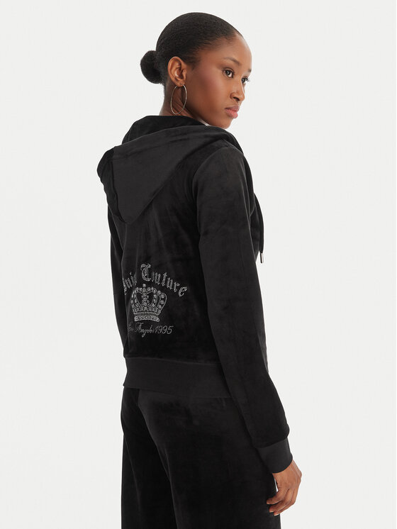 Juicy Couture Juicy Couture Pulóver Gothic Crown JCBAS126805 Fekete Slim Fit