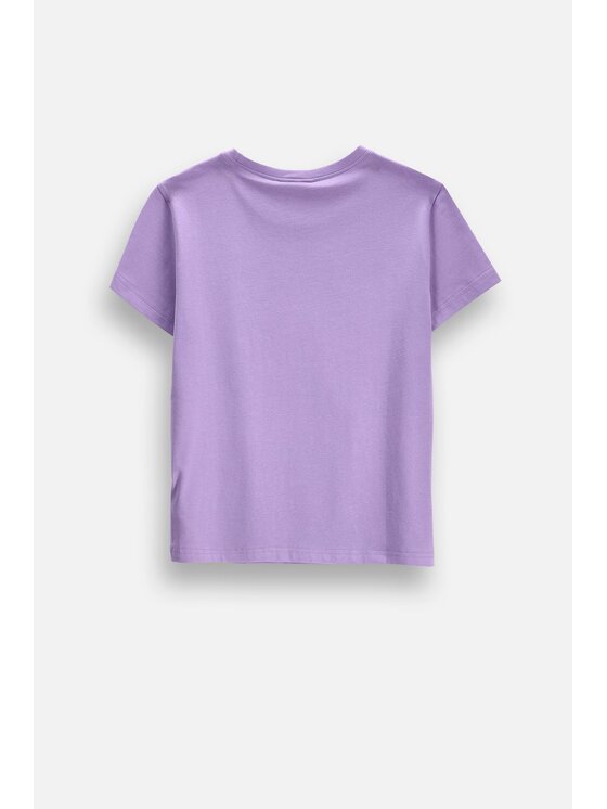 Coccodrillo Coccodrillo T-Shirt ZC6143214VGA-016 Fioletowy Regular Fit