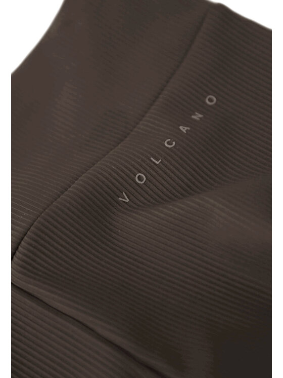 Volcano Volcano Legginsy N-LISBONA Brązowy Regular Fit