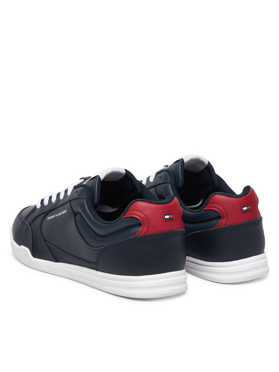 Tommy Hilfiger Tommy Hilfiger Sneakers Lo Pro Cupsole Perf Leather FM0FM05944 Alb