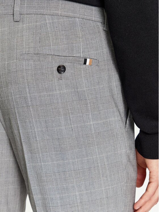 BOSS Boss Pantalone da abito H-Genius-224 50500110 Grigio Slim Fit