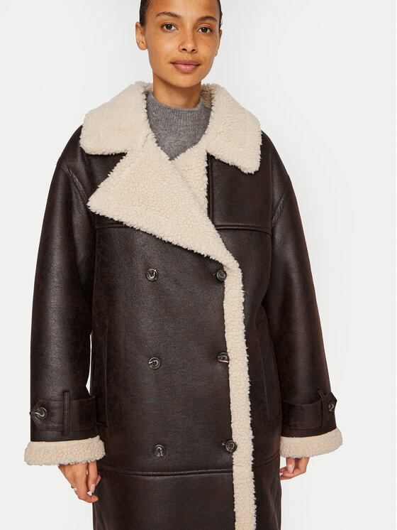 Vila Vila Кожух Risi 14097991 Кафяв Relaxed Fit