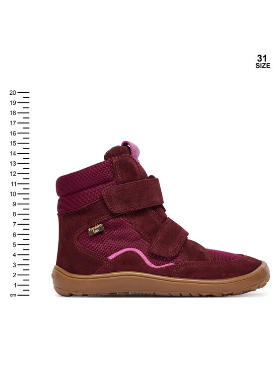 Froddo Froddo Zimske čizme Barefoot Tex Winter Tl G3160247-6T D Tamnocrvena