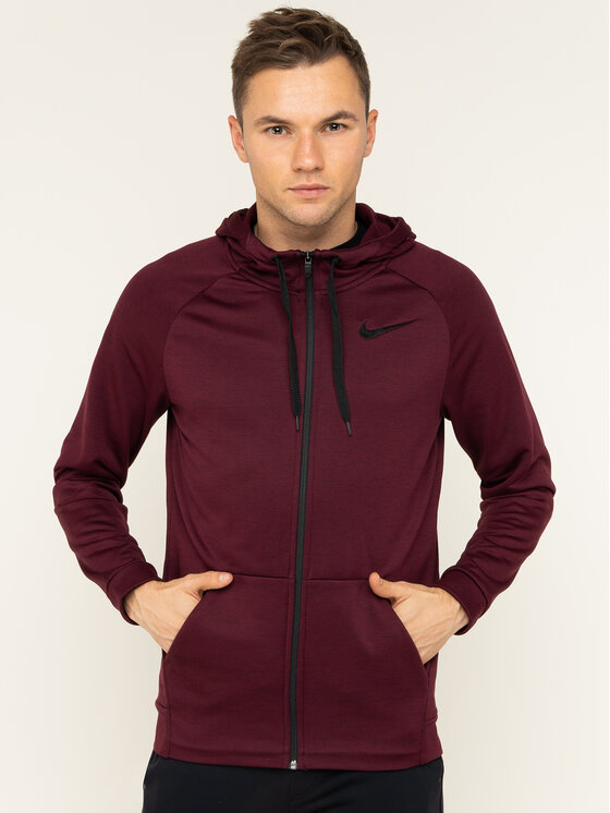 Nike Nike Sweatshirt Dry Hoodie Fz Fleece 860465 Dunkelrot Standard Fit
