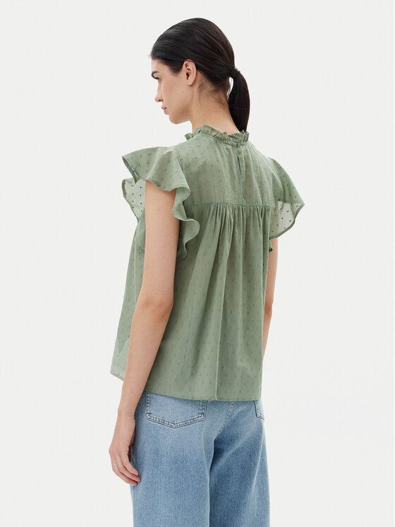 ONLY ONLY Blúz Katti 15337637 Zöld Regular Fit