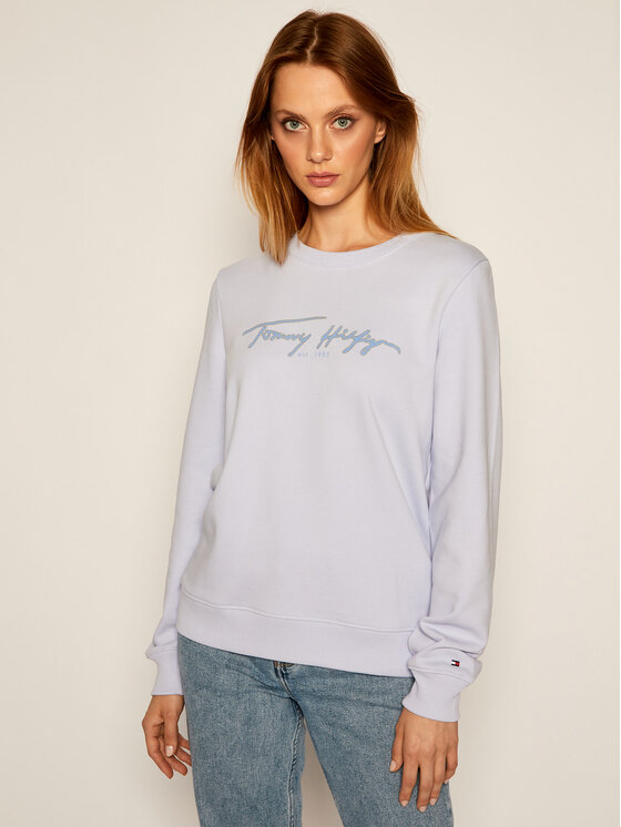 Tommy Hilfiger Felpa Bobo WW0WW28592 Viola Regular Fit • Modivo.it