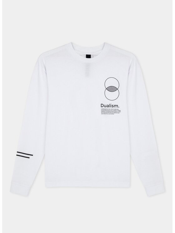 Pako Lorente Pako Lorente Longsleeve M21WF-TL-049 Biały Classic Fit
