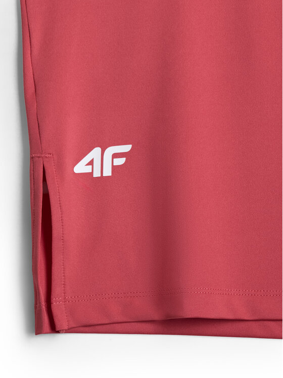 4F 4F Koszulka techniczna BASIC+ Koralowy Loose Fit