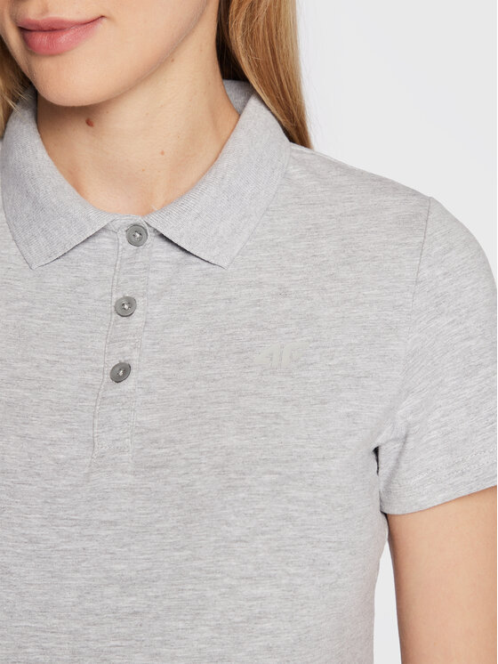 4F 4F Polokošeľa H4Z22-TSD356 Sivá Regular Fit