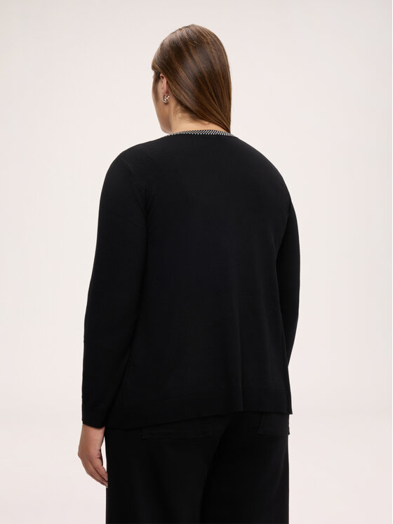 Fiorella Rubino Fiorella Rubino Sweter M575L008875N033 Czarny Regular Fit
