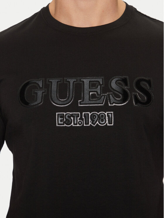 Guess Guess Majica M5RI12 J1314 Črna Slim Fit