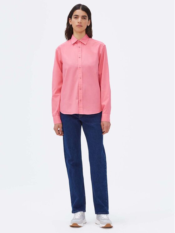 Americanos Americanos Cămașă Unisex Memphis Roz Relaxed Fit