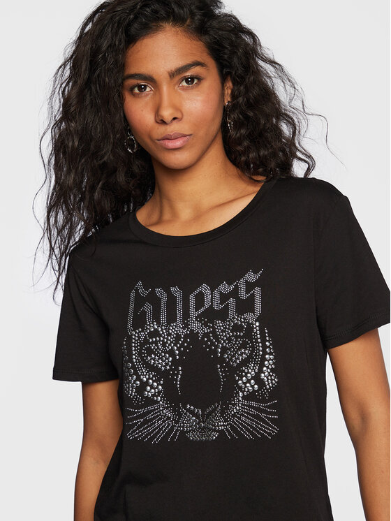 T-shirt W3RI21 K9SN1 Nero Regular Fit