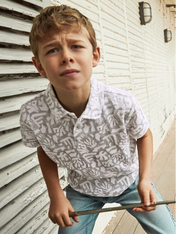 Mayoral Mayoral Poloshirt 6130 Grau Regular Fit