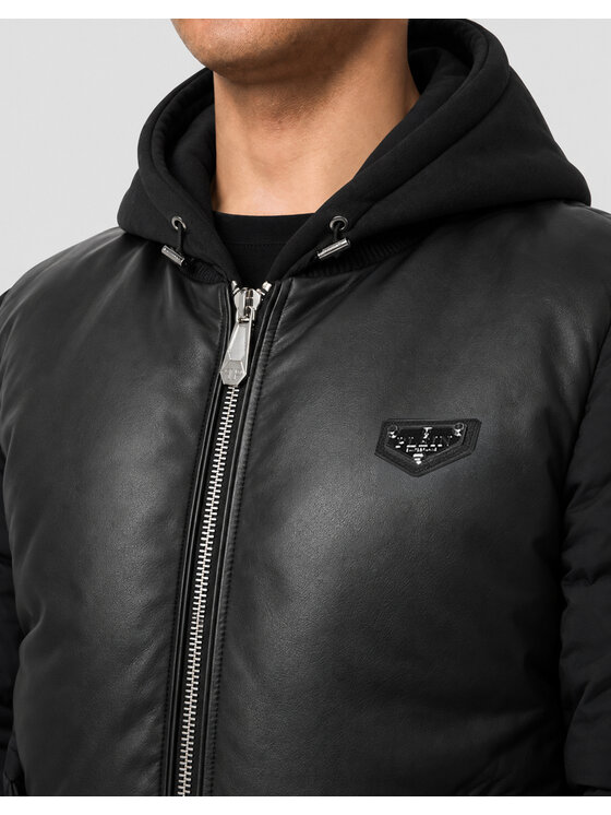 PHILIPP PLEIN PHILIPP PLEIN Kurtka bomber 31548 Czarny Regular Fit
